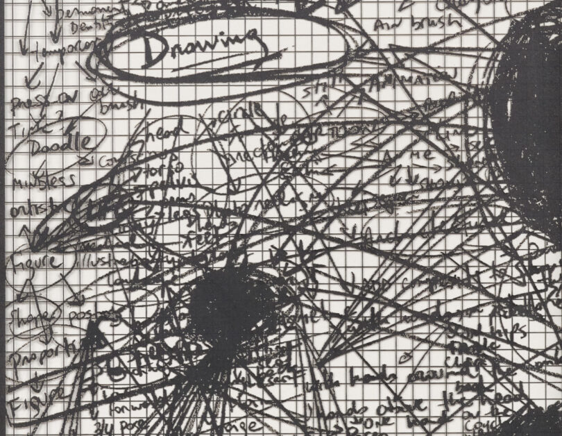 scribbles in a notepat