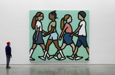 Julian Opie’s 10-Foot Pedestrians Are a Joyous Surprise